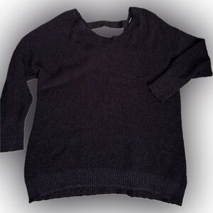 Torrid Sweater Open Back Corset Tied Cotton/Poly Purple Speckled Size 3 2X 3X